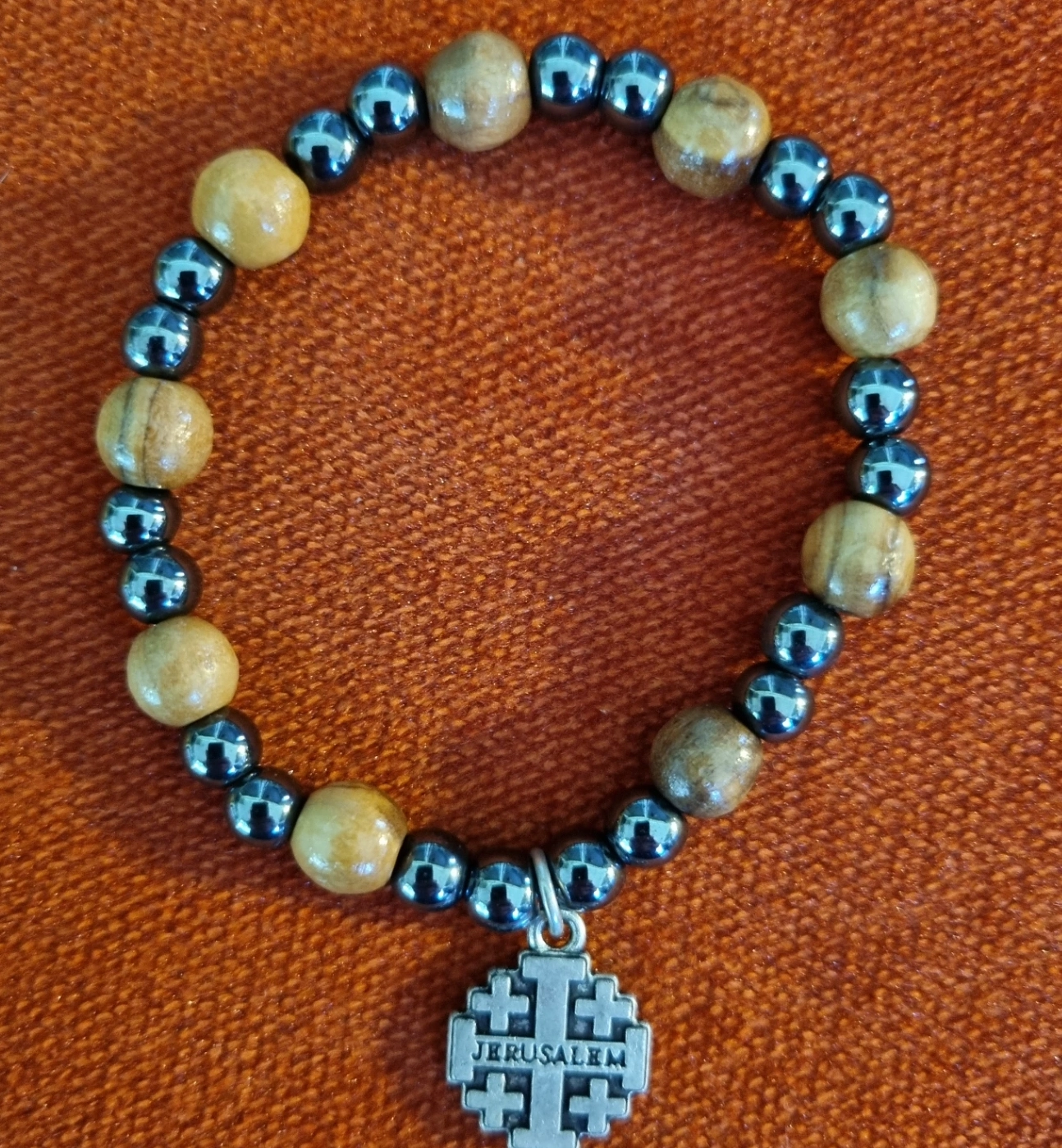 Bracelet cross Jerusalem
