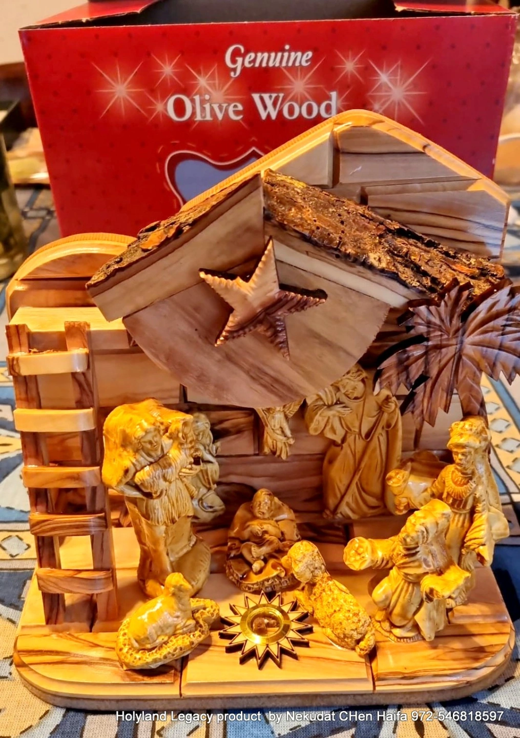 MUSIC XMASS OLIVE WOOD OF THE BIRTH OF JESUS