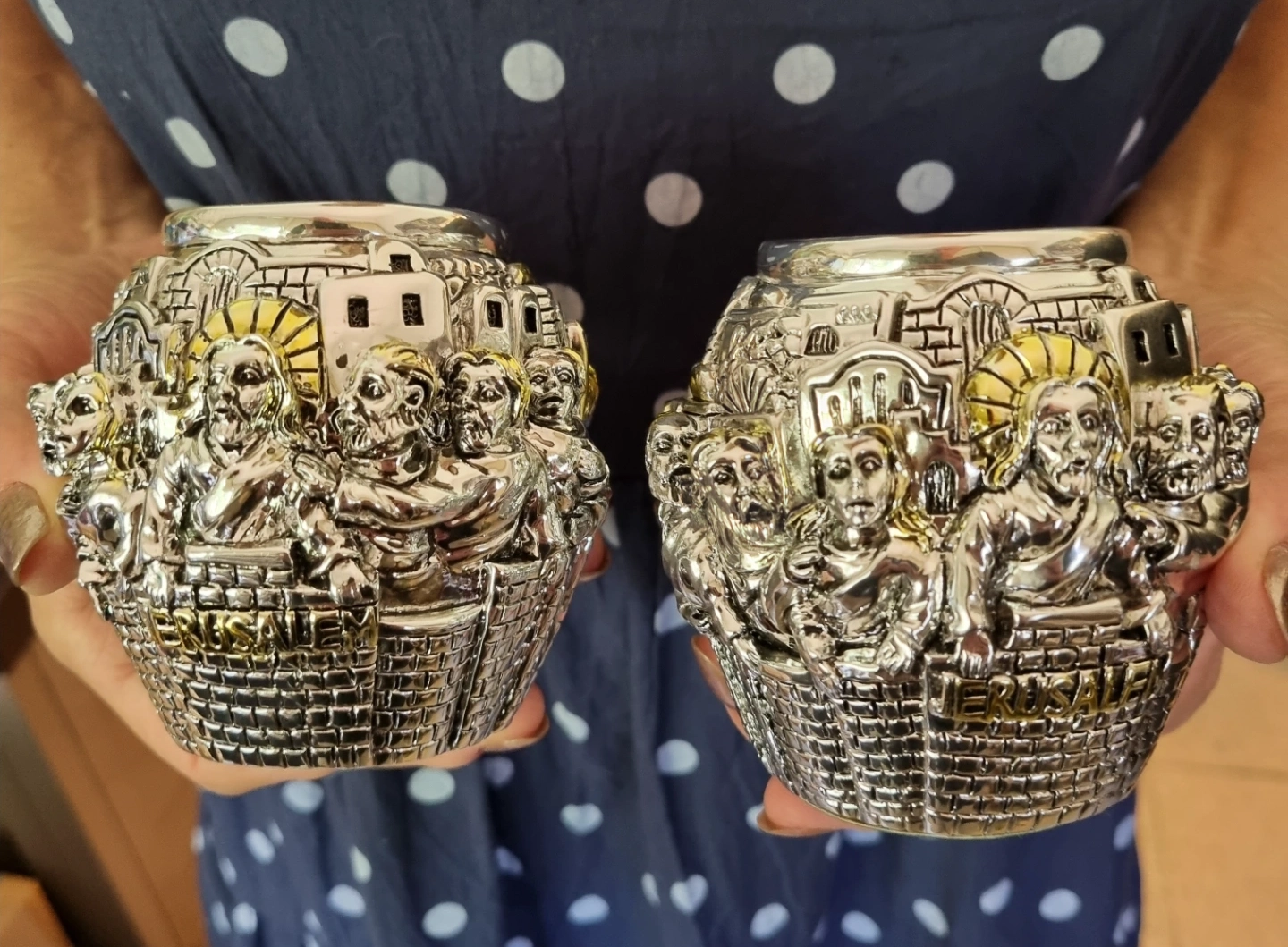 candle handles of last meal silver art